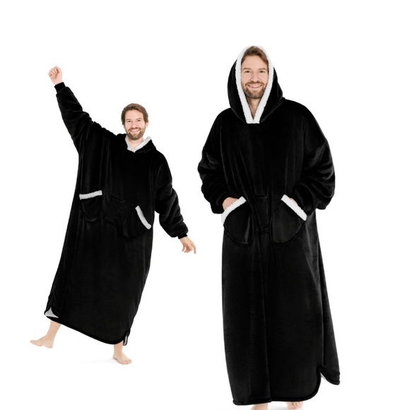 Other - Black Hooded wearable Blanket to stay warm and cozy